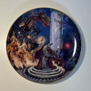 Royal Doulton Franklin Mint Vintage "Dragon Master" China Plate by Miles Pinkney